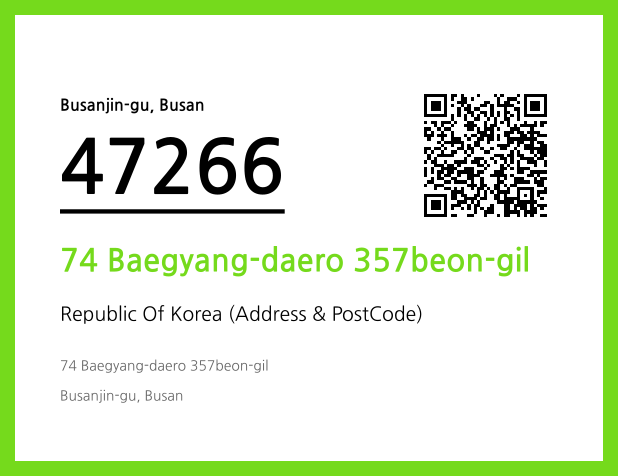 CC BY 4.0 Address and Postal Code QR Code Image (CC BY 4.0)