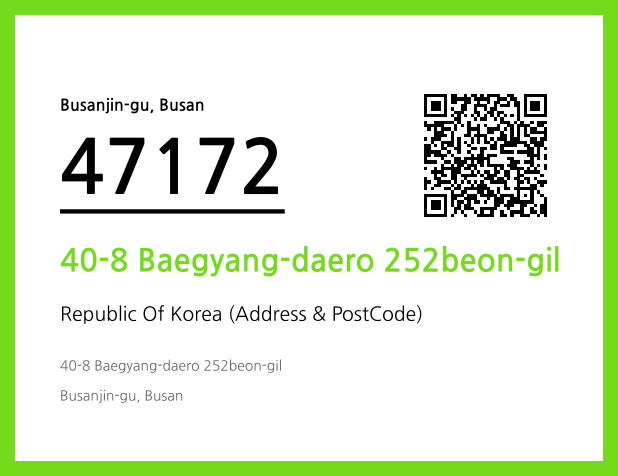 Address and Postal Code QR Code Image (CC BY 4.0)