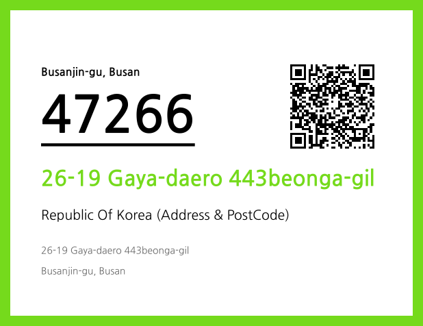 Address and Postal Code QR Code Image (CC BY 4.0)