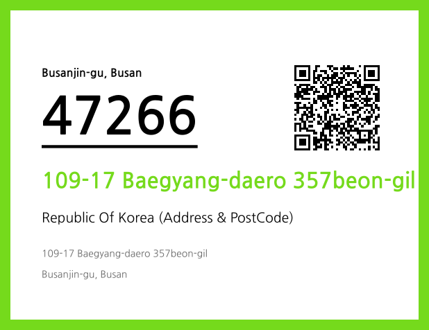 CC BY 4.0 Address and Postal Code QR Code Image (CC BY 4.0)