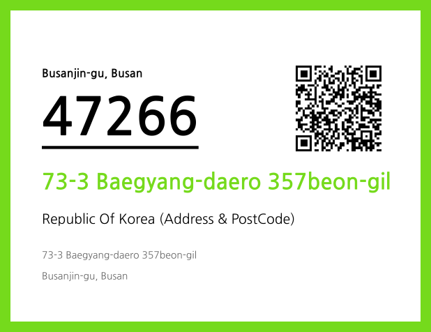 Address and Postal Code QR Code Image (CC BY 4.0)