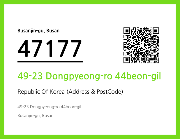 Address and Postal Code QR Code Image (CC BY 4.0)