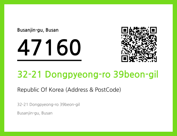 Address and Postal Code QR Code Image (CC BY 4.0)