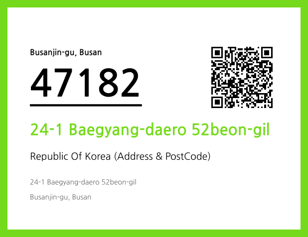 Address and Postal Code QR Code Image (CC BY 4.0)