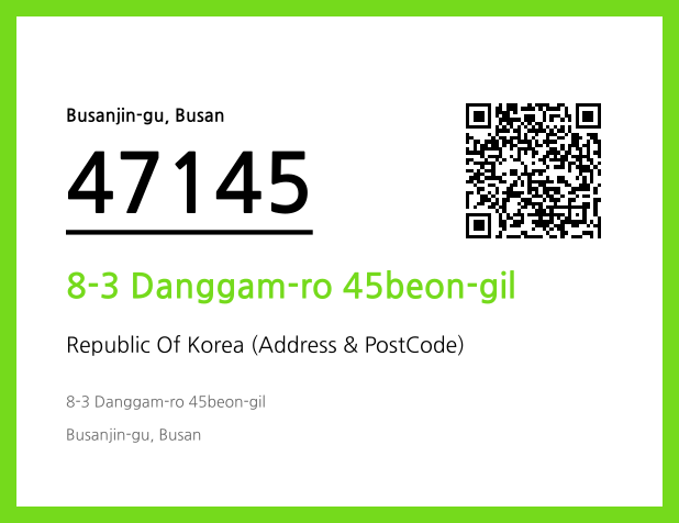 Address and Postal Code QR Code Image (CC BY 4.0)