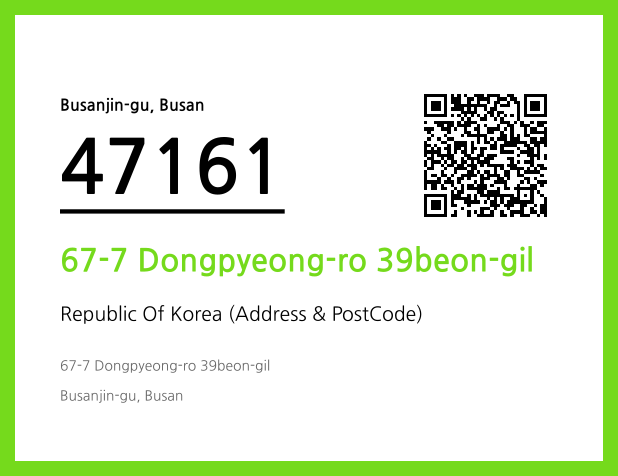 CC BY 4.0 Address and Postal Code QR Code Image (CC BY 4.0)