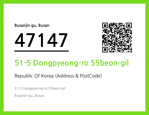Address and Postal Code QR Code Image (CC BY 4.0)