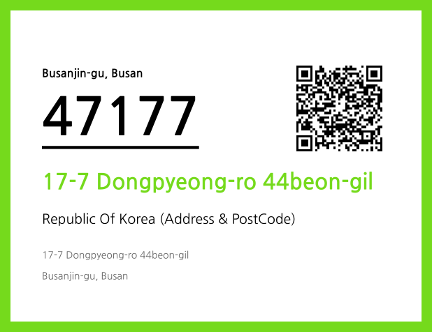 Address and Postal Code QR Code Image (CC BY 4.0)