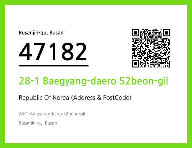 Address and Postal Code QR Code Image (CC BY 4.0)