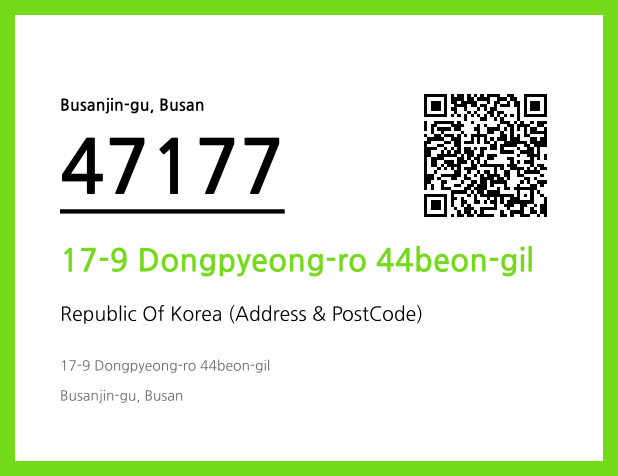 Address and Postal Code QR Code Image (CC BY 4.0)