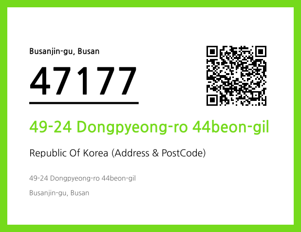 Address and Postal Code QR Code Image (CC BY 4.0)