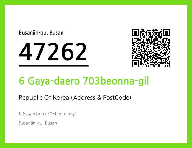 CC BY 4.0 Address and Postal Code QR Code Image (CC BY 4.0)
