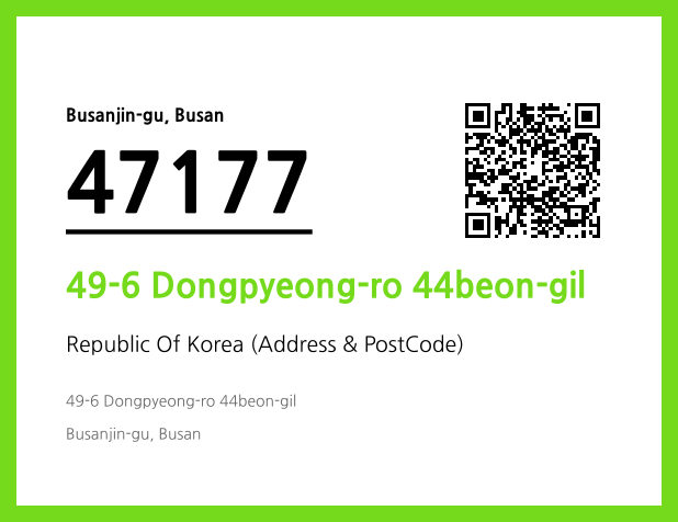 Address and Postal Code QR Code Image (CC BY 4.0)