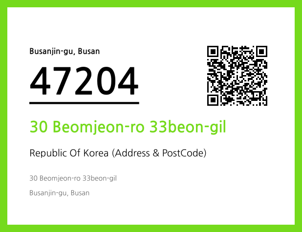 Address and Postal Code QR Code Image (CC BY 4.0)