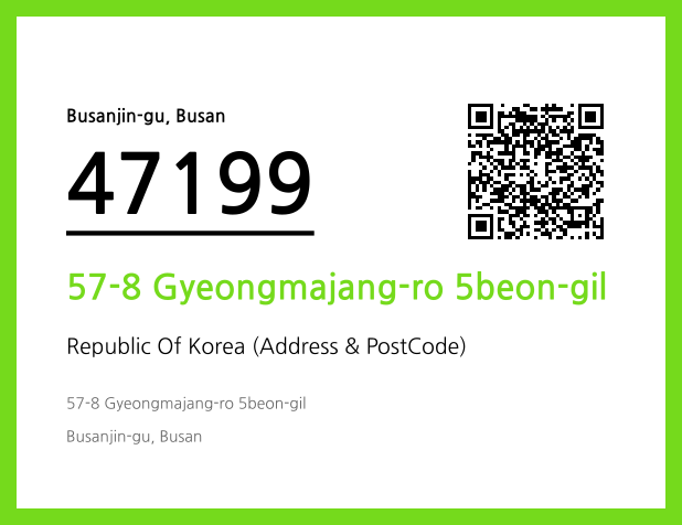 Address and Postal Code QR Code Image (CC BY 4.0)