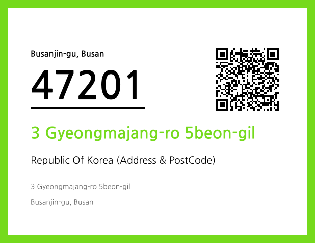Address and Postal Code QR Code Image (CC BY 4.0)