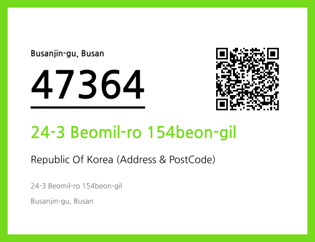 Address and Postal Code QR Code Image (CC BY 4.0)