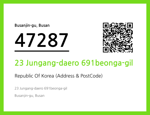 Address and Postal Code QR Code Image (CC BY 4.0)