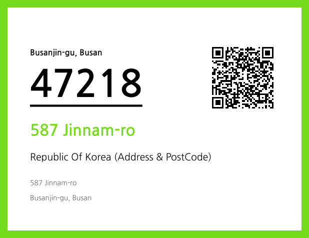 Address and Postal Code QR Code Image (CC BY 4.0)