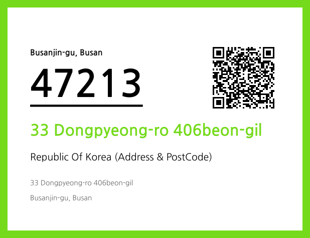 Address and Postal Code QR Code Image (CC BY 4.0)