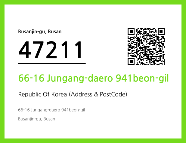 Address and Postal Code QR Code Image (CC BY 4.0)
