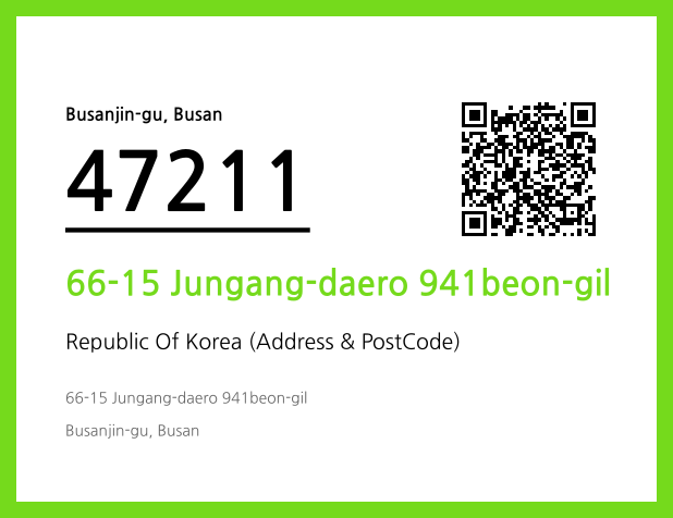 CC BY 4.0 Address and Postal Code QR Code Image (CC BY 4.0)