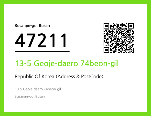 Address and Postal Code QR Code Image (CC BY 4.0)