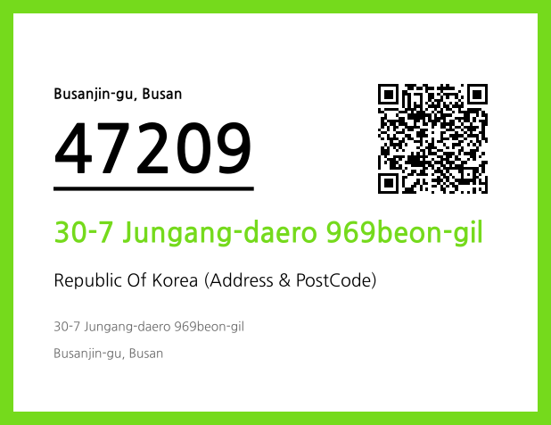 CC BY 4.0 Address and Postal Code QR Code Image (CC BY 4.0)
