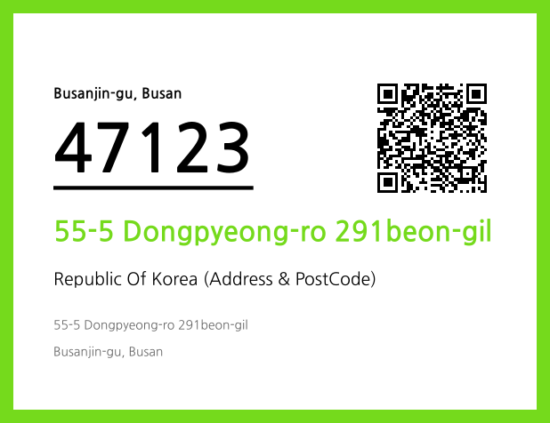 Address and Postal Code QR Code Image (CC BY 4.0)