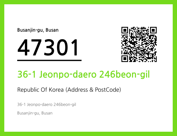 Address and Postal Code QR Code Image (CC BY 4.0)