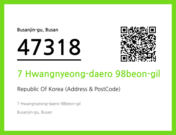 Address and Postal Code QR Code Image (CC BY 4.0)