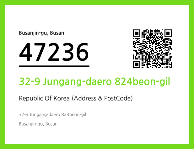 Address and Postal Code QR Code Image (CC BY 4.0)
