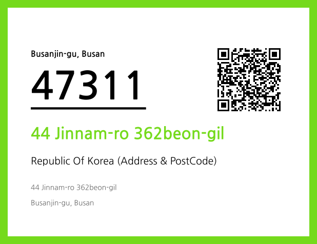 Address and Postal Code QR Code Image (CC BY 4.0)