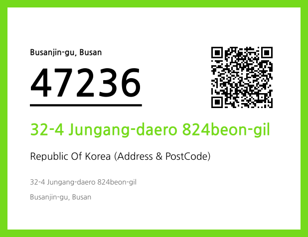 Address and Postal Code QR Code Image (CC BY 4.0)