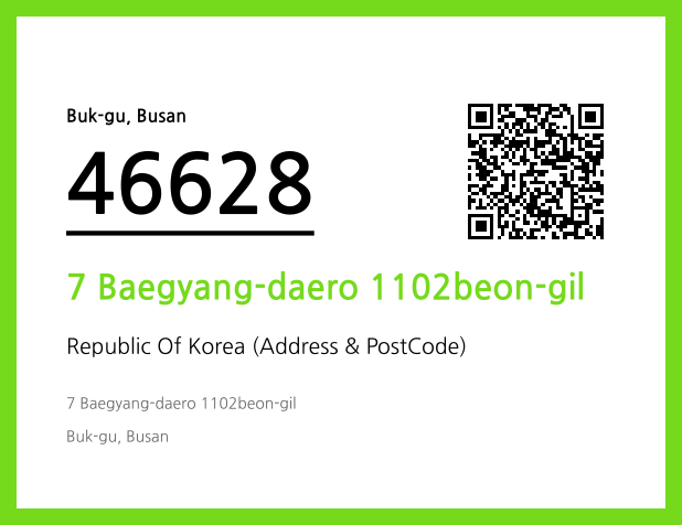 Address and Postal Code QR Code Image (CC BY 4.0)