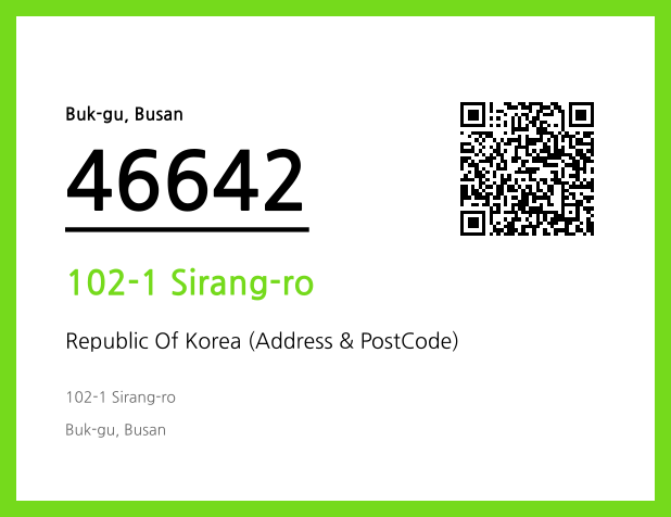 Address and Postal Code QR Code Image (CC BY 4.0)