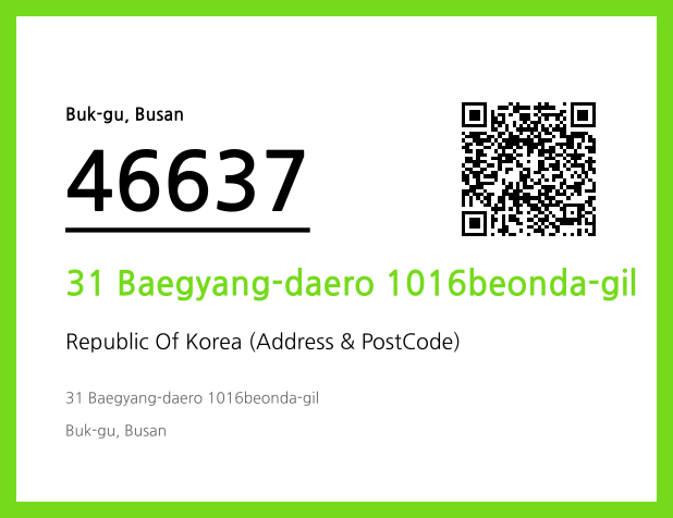 Address and Postal Code QR Code Image (CC BY 4.0)