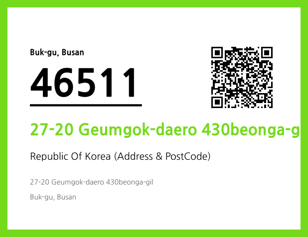 Address and Postal Code QR Code Image (CC BY 4.0)