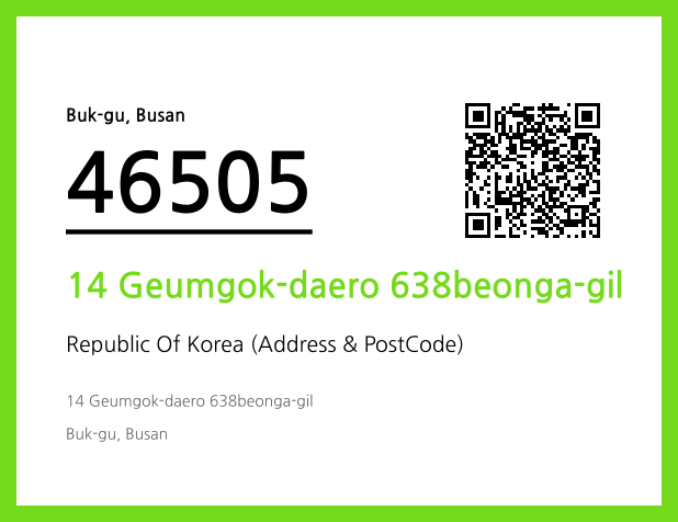 CC BY 4.0 Address and Postal Code QR Code Image (CC BY 4.0)