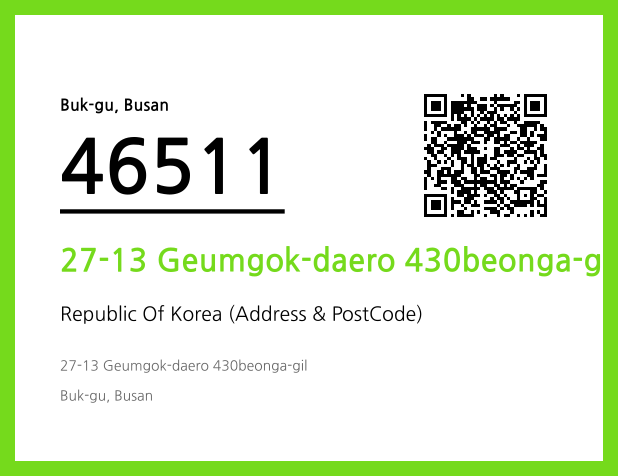CC BY 4.0 Address and Postal Code QR Code Image (CC BY 4.0)