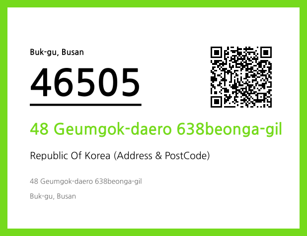 Address and Postal Code QR Code Image (CC BY 4.0)