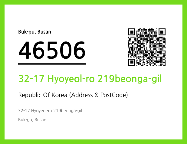 Address and Postal Code QR Code Image (CC BY 4.0)
