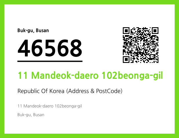 Address and Postal Code QR Code Image (CC BY 4.0)