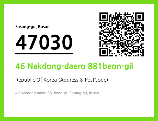 Address and Postal Code QR Code Image (CC BY 4.0)