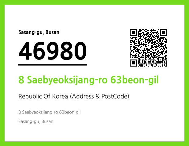 Address and Postal Code QR Code Image (CC BY 4.0)