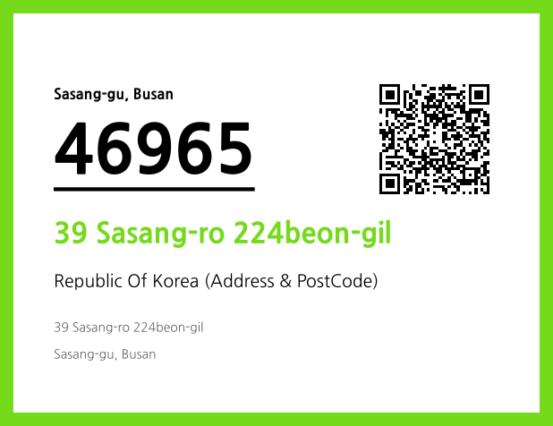 Address and Postal Code QR Code Image (CC BY 4.0)