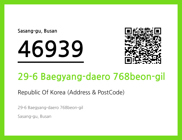 Address and Postal Code QR Code Image (CC BY 4.0)