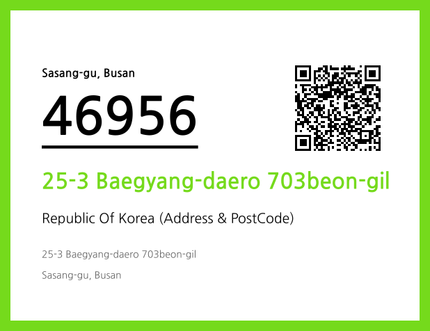 Address and Postal Code QR Code Image (CC BY 4.0)