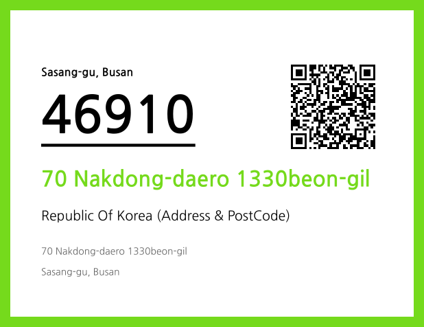 Address and Postal Code QR Code Image (CC BY 4.0)