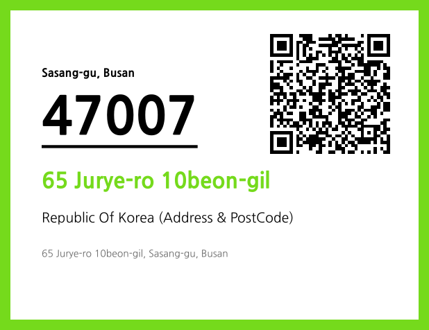 Address and Postal Code QR Code Image (CC BY 4.0)